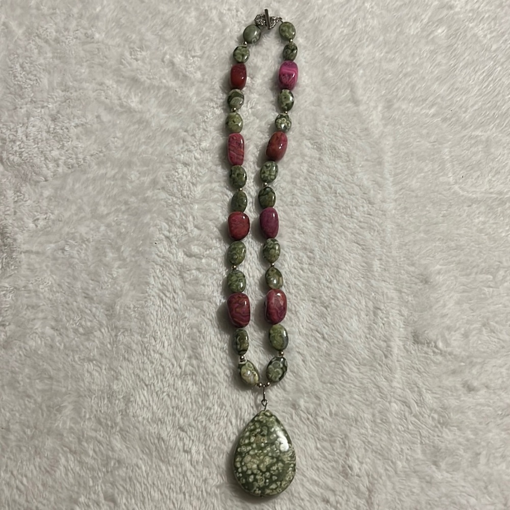 Beautiful Chunky Gemstone Beaded Necklace